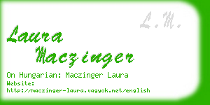 laura maczinger business card